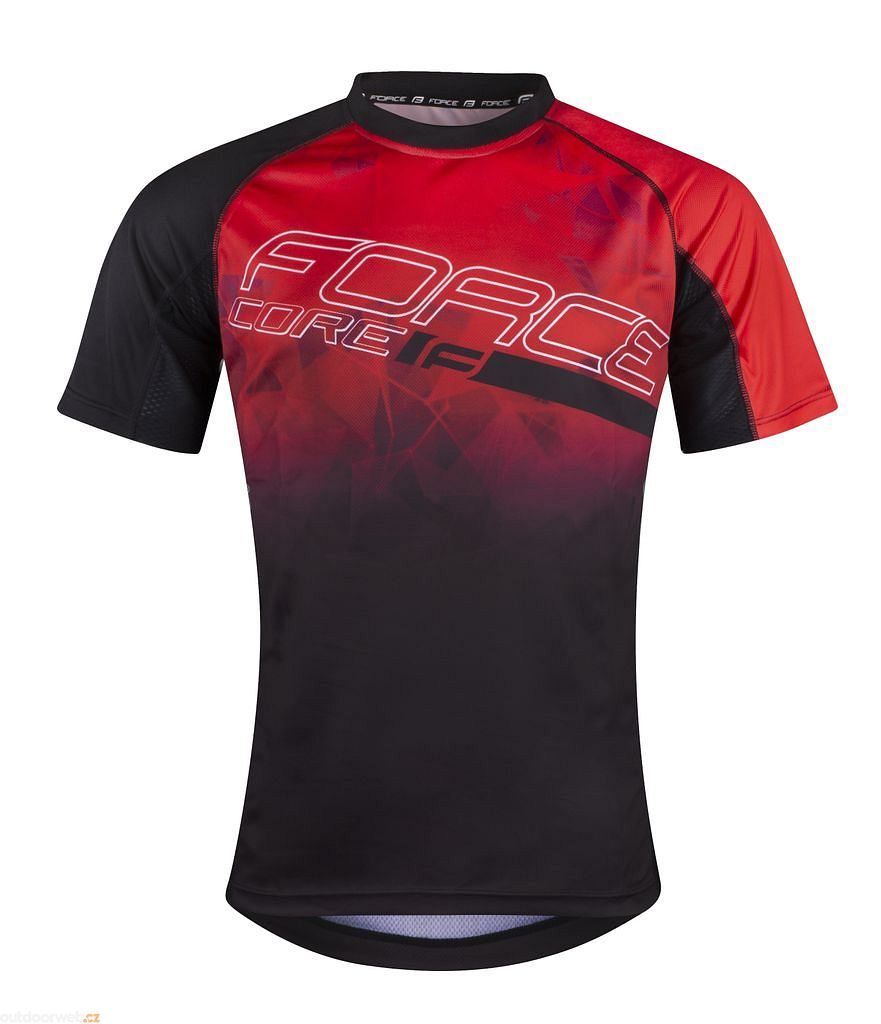 MTB CORE, red-black - cycling jersey - FORCE - 20.67 €