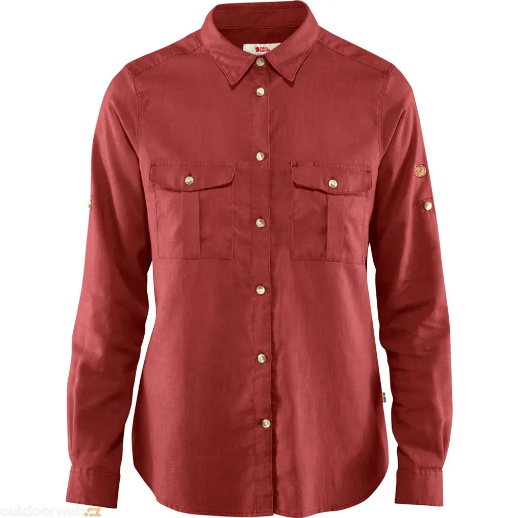 Övik Travel Shirt LS W Raspberry Red - tričko s dlouhým rukávem dámské -  FJÄLLRÄVEN - 98.28 €
