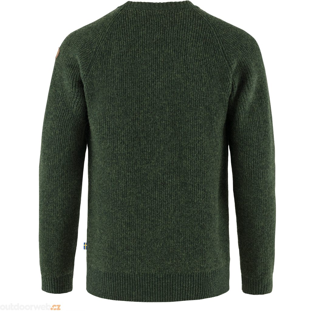 Outdoorweb.eu - Övik Rib Sweater M, Deep Forest - men's sweater - FJÄLLRÄVEN  - 228.72 € - outdoorové oblečení a vybavení shop