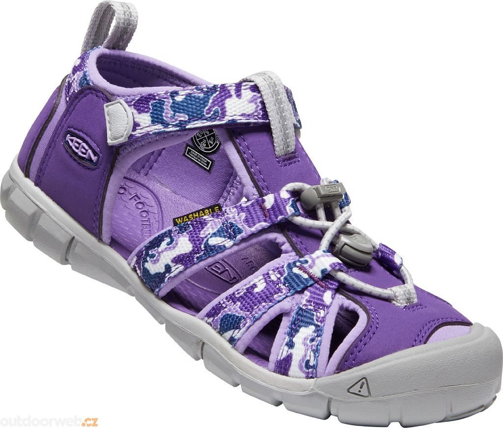 seacamp ii cnx youth camo tillandsia purple sandály juniorské keen