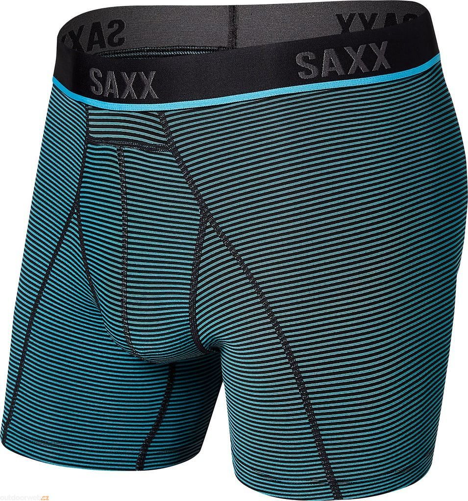Outdoorweb.eu - KINETIC HD BOXER BRIEF, cool blue feed stripe - boxers -  SAXX - 25.37 € - outdoorové oblečení a vybavení shop
