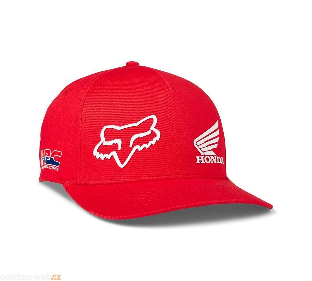 Fox X Honda Flexfit Hat, Flame Red - Pánská čepice - FOX - 45.64 €