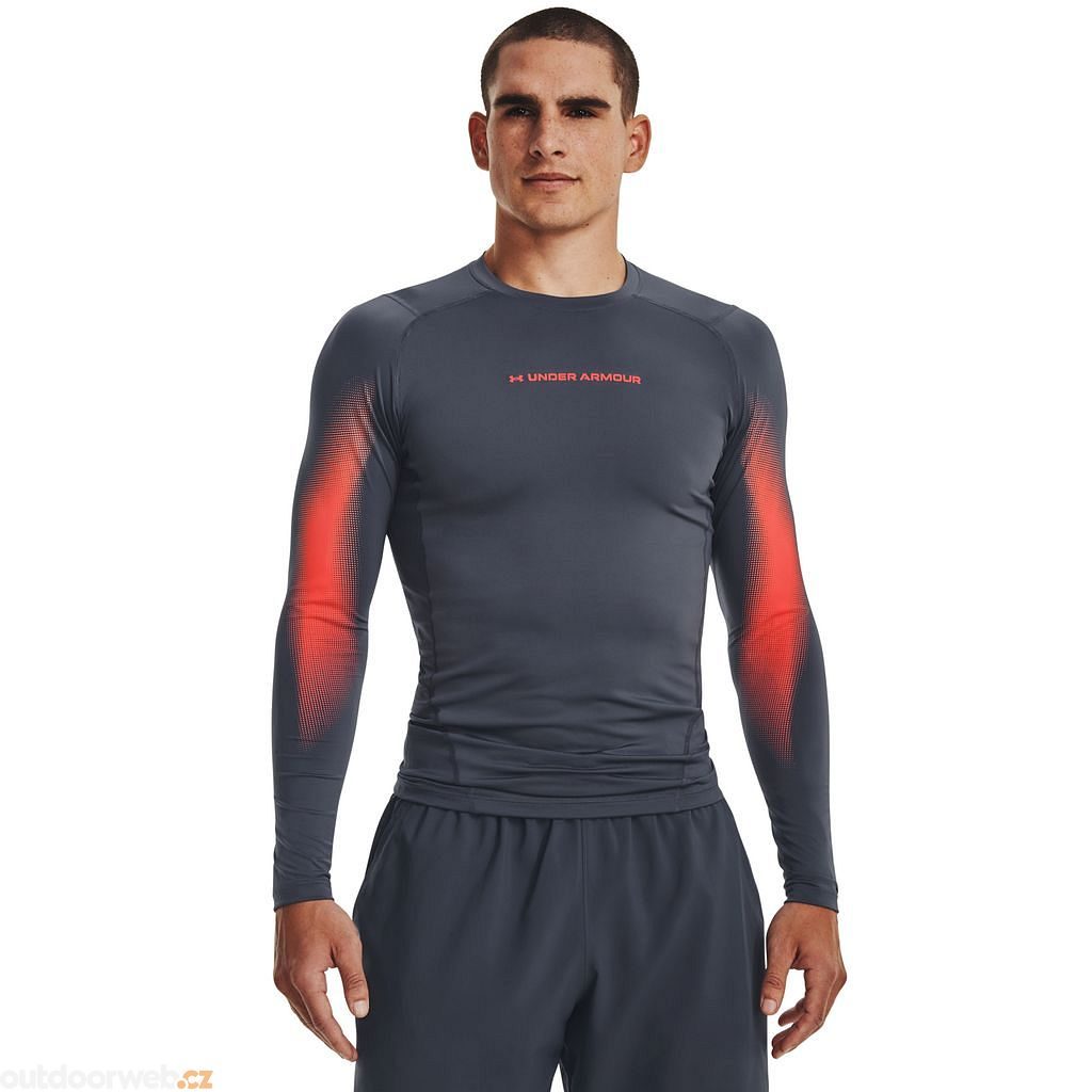  UA HG Armour Novelty LS, Gray - men's long sleeve  compression shirt - UNDER ARMOUR - 35.94 € - outdoorové oblečení a vybavení  shop
