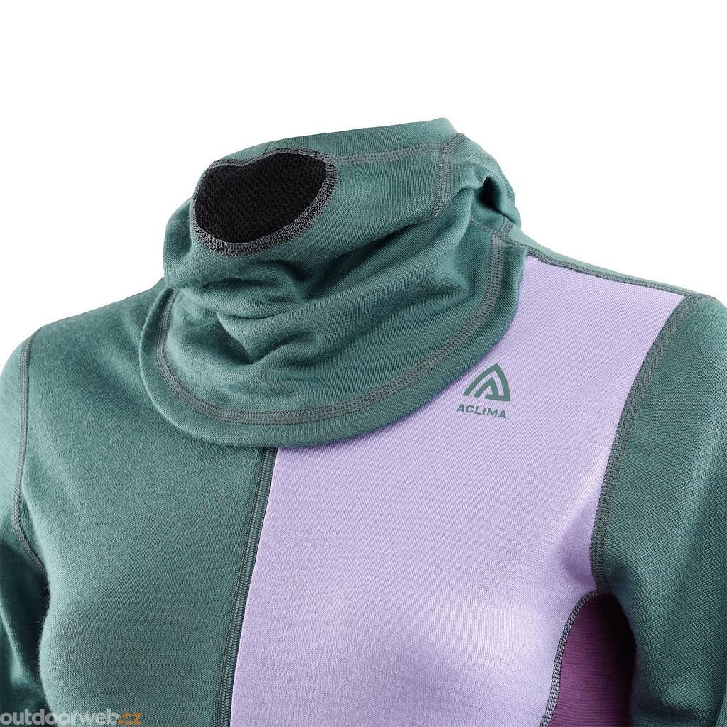 WarmWool Hood Sweater Net W, North Atlantic / Purple Rose / Sunset Purple -  Women's pullover - ACLIMA - 137.69 €