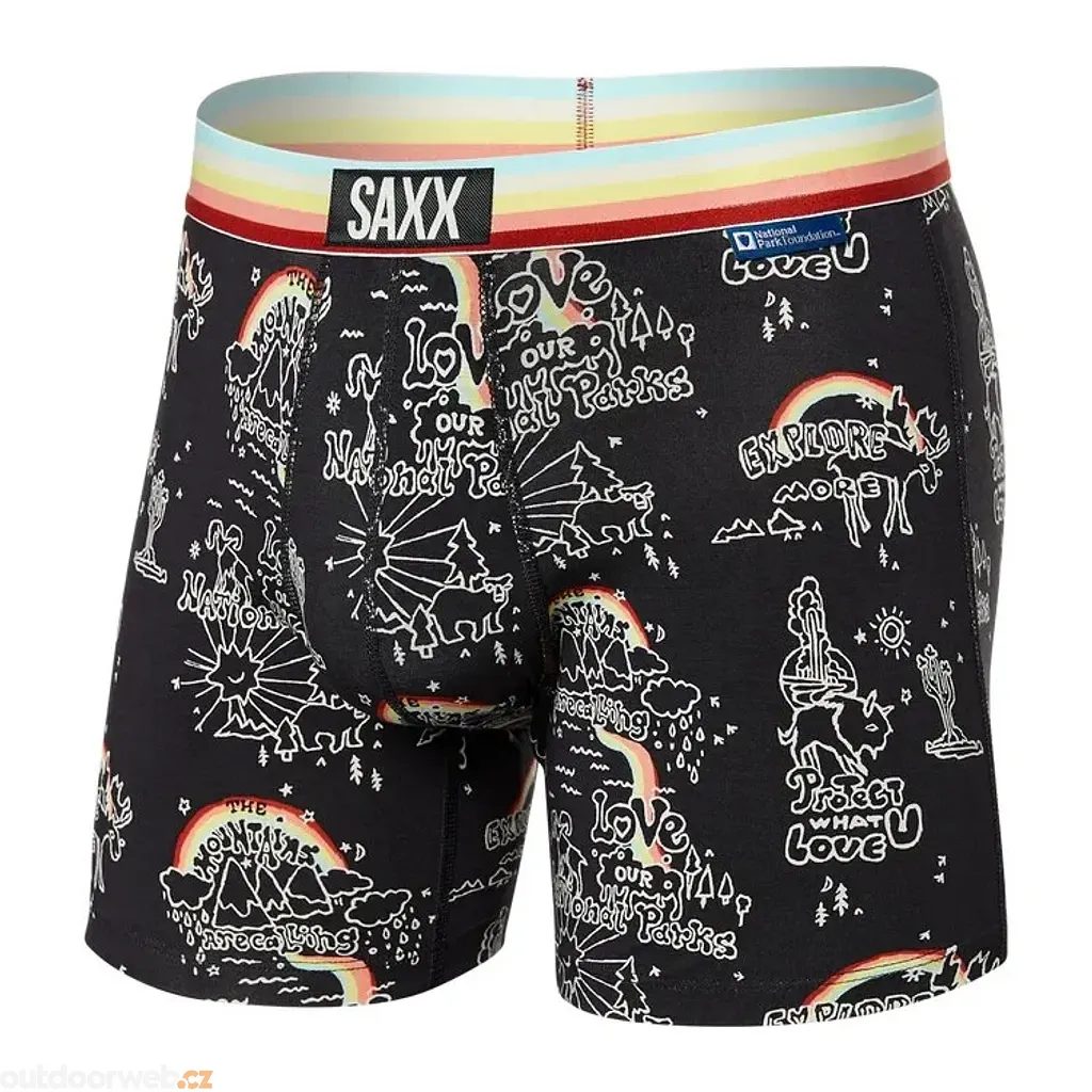  VIBE SUPER SOFT BB, Park Wanderlust/Multi Waistband - Men's  boxer shorts - SAXX - 26.65 € - outdoorové oblečení a vybavení shop