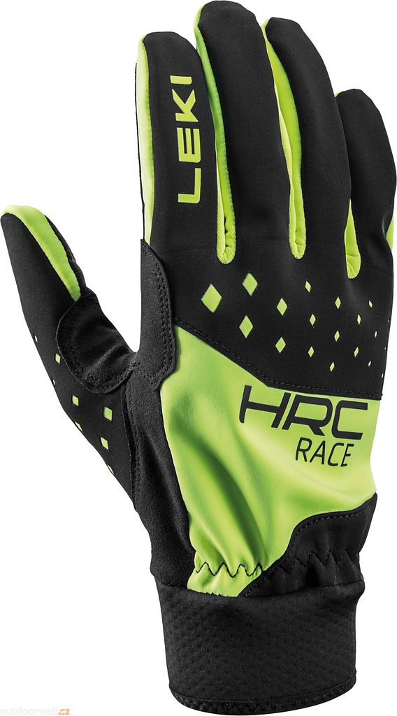 HRC Race, black-neon yellow - Running Gloves - LEKI - 61.20 €