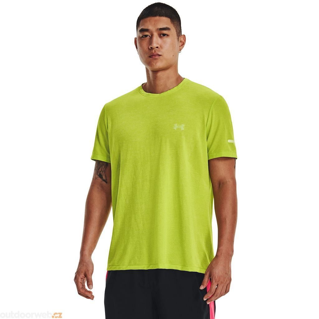 UA SEAMLESS STRIDE SS, Green - men's short sleeve t-shirt - UNDER ARMOUR -  43.30 €
