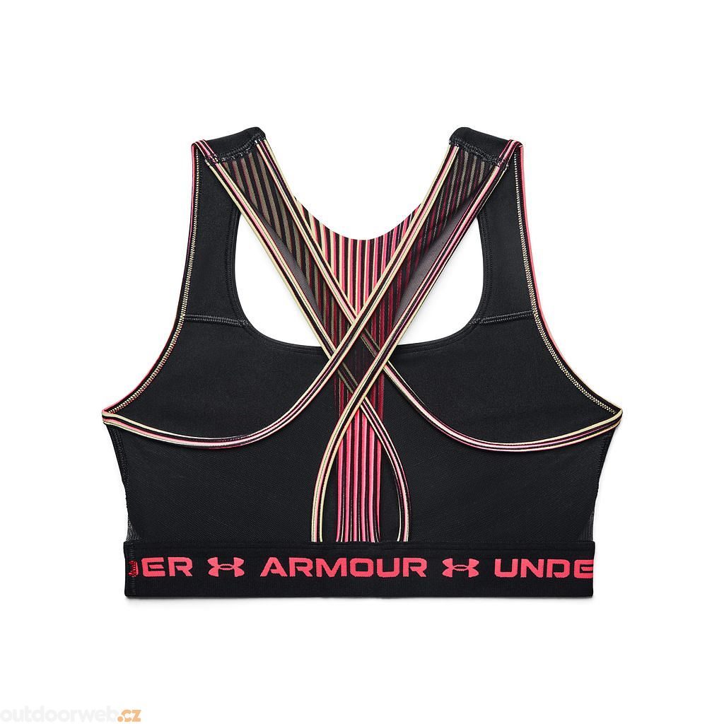  UA Crossback Mid Q3 80s, Black - sports bra