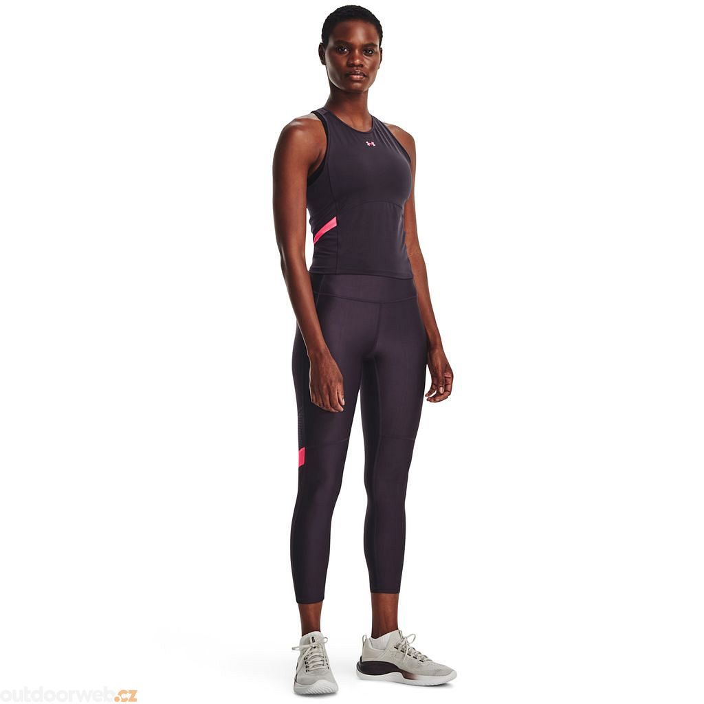 Under Armour, Heatgear Shine Mesh Leggings Ladies, Purple