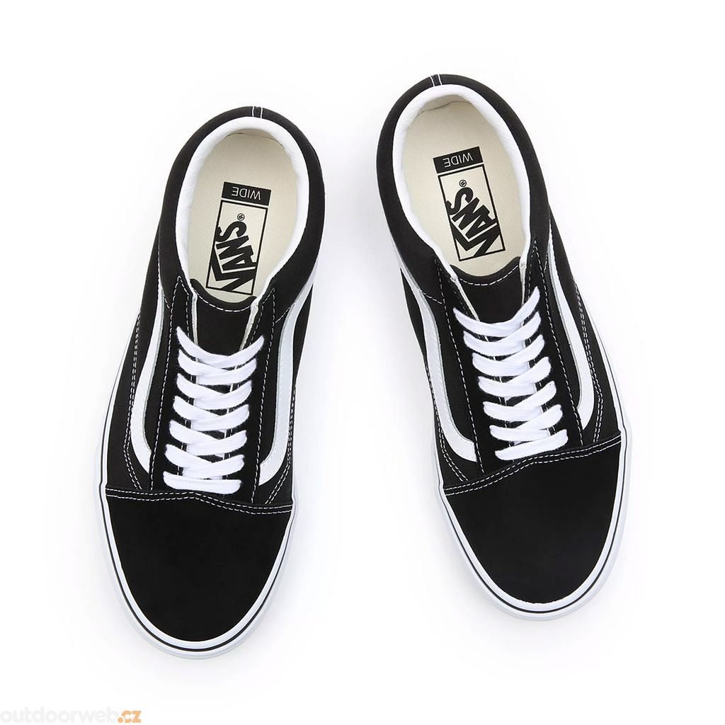 Old Skool Wide BLACK/TRUE WHITE - unisex sneakers - VANS - 74.76 €