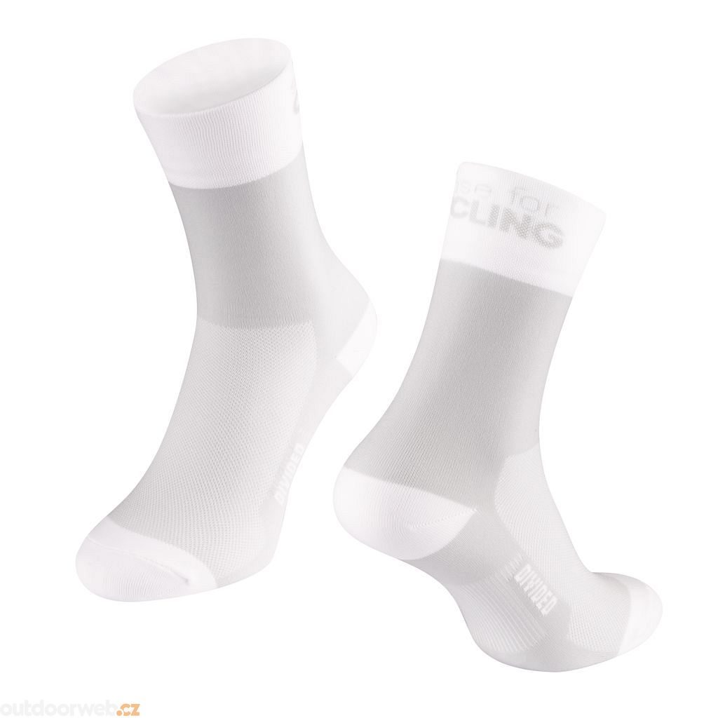 DIVIDED dlouhé, bílé - ponožky cyklistické - FORCE - 6.10 €