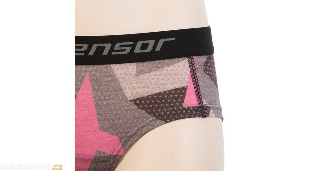 Sensor MERINO IMPRESS women's pants, black/camo 