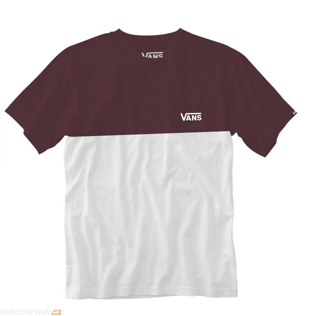 MN COLORBLOCK TEE WHITE/PORT ROYALE - men's t-shirt - VANS - 25.35 €