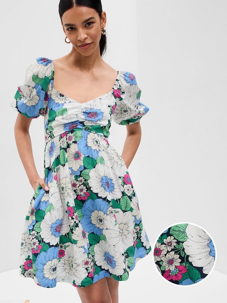 594550-00 Květované mini šaty Barevná - Dámské mini šaty - GAP - 51.10 €