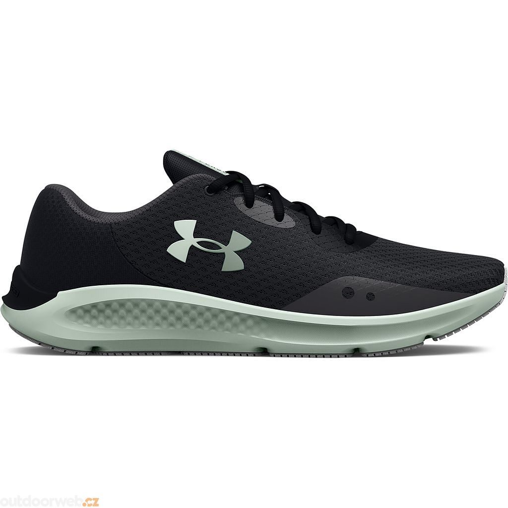 Under Armour Charged Pursuit 3 trainers in black and white