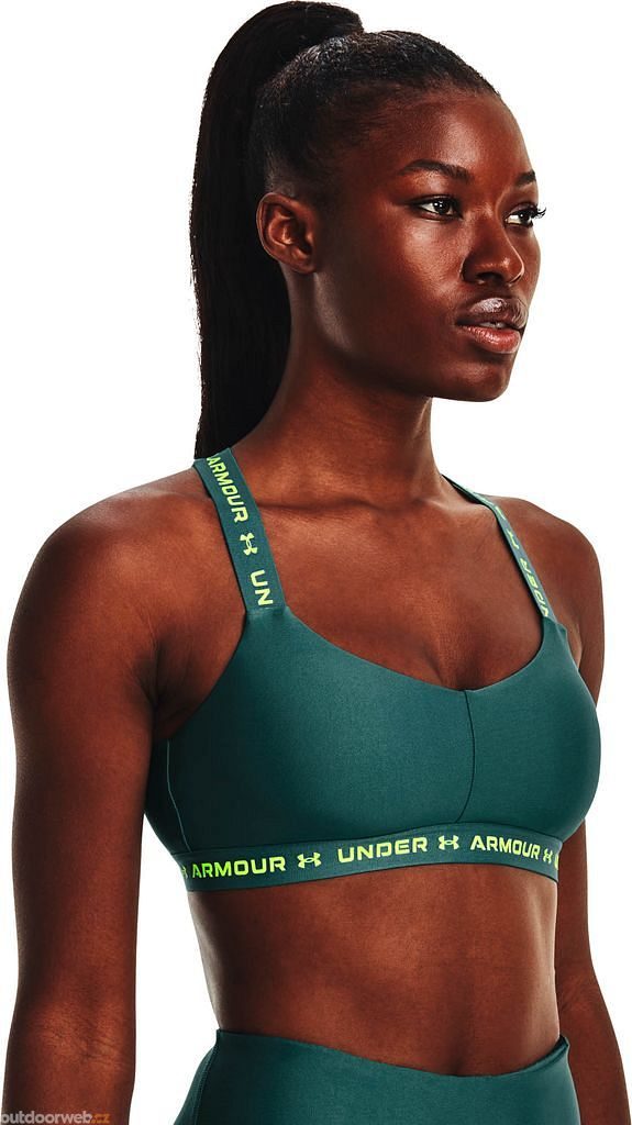 Womens sports bra Under Armour CROSSBACK LOW W green