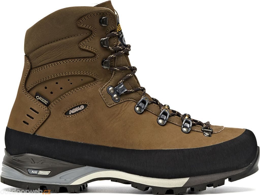 Outdoorweb.eu Nuptse GV MM brown men s leather boots ASOLO