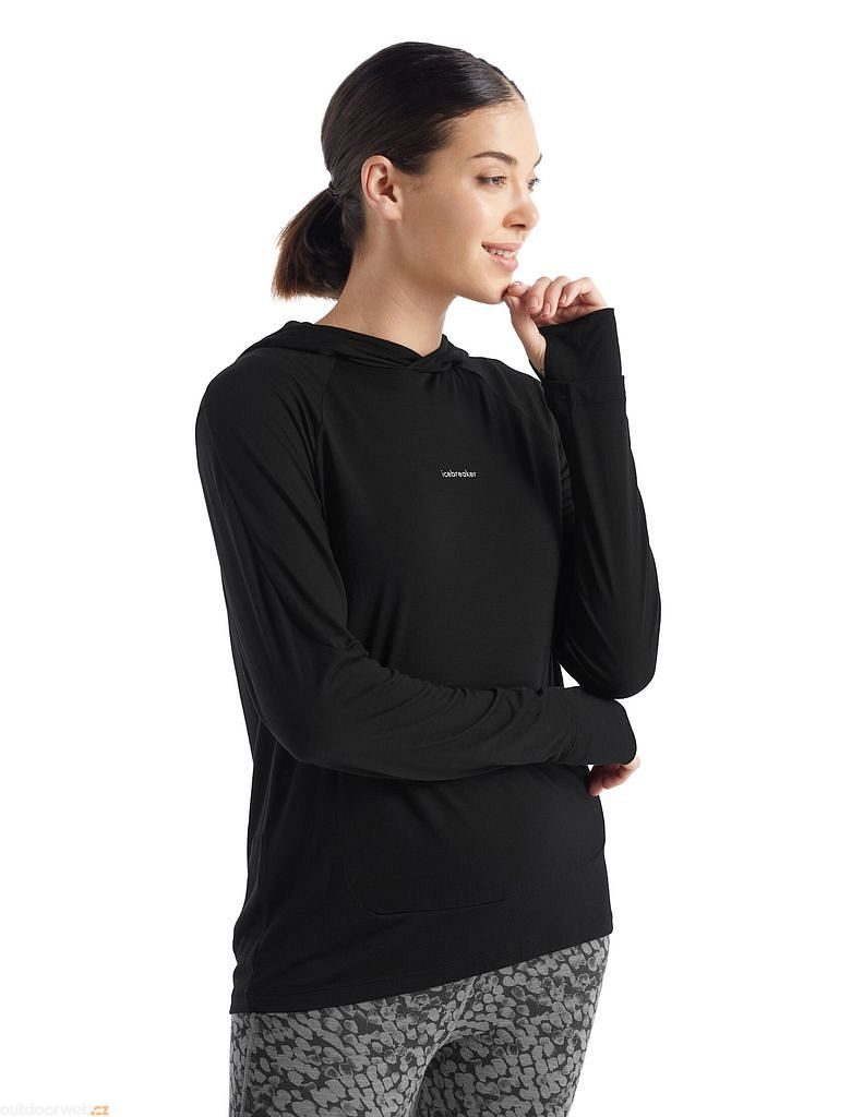 Outdoorweb.eu W Mer 125 Cool Lite Sphere LS Hoodie BLACK