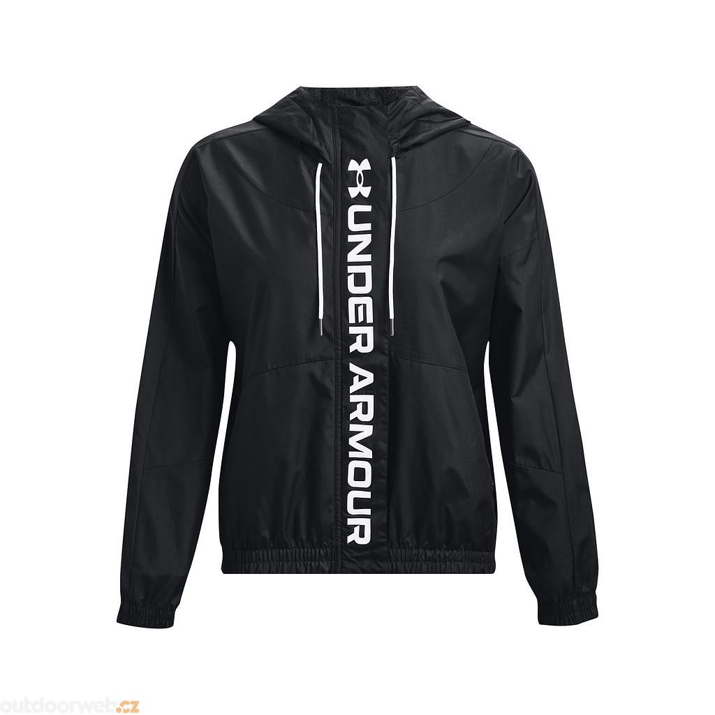 UA Rush Woven FZ Jacket, Black - women's jacket - UNDER ARMOUR