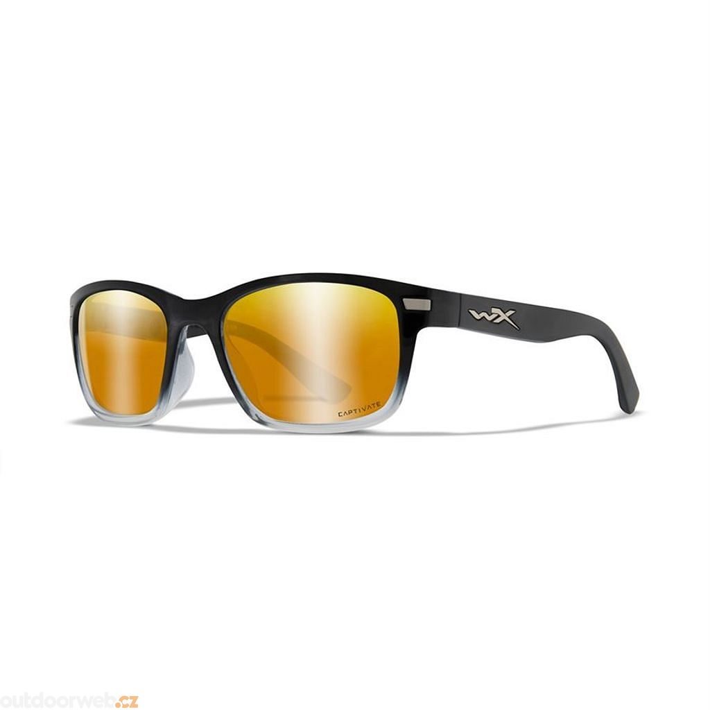 HELIX Captivate Polarized - Bronze Mirror - Copper/Gloss Black Fade To  Clear Crystal - sluneční brýle - WILEY X - 4 671 Kč