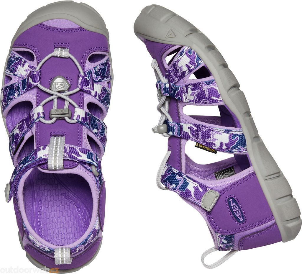 Seacamp Ii Cnx Youth Camo Tillandsia Purple Sand Ly Juniorsk Keen