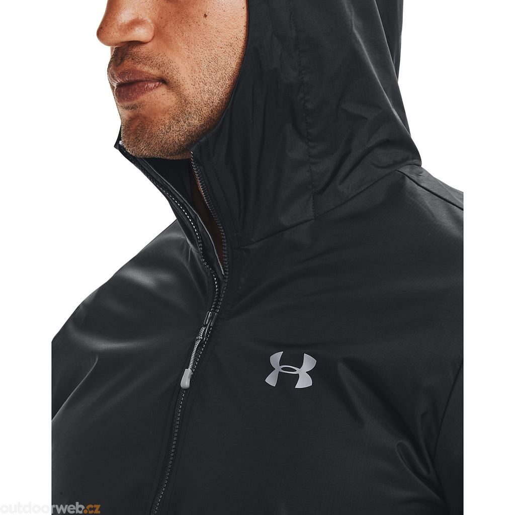  UA Forefront Rain Jacket, Black - men's jacket - UNDER  ARMOUR - 74.47 € - outdoorové oblečení a vybavení shop