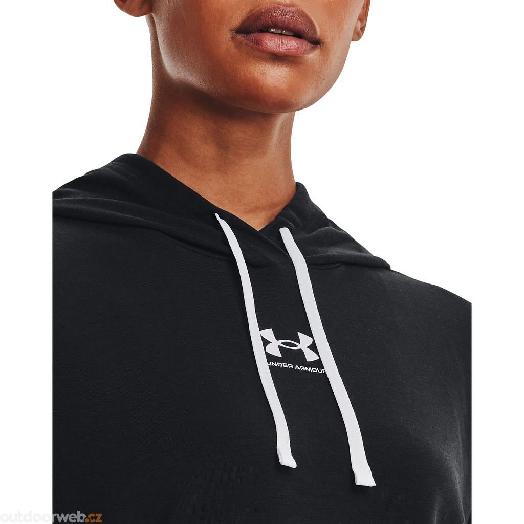  Rival Terry Hoodie, Black - women's sweatshirt - UNDER  ARMOUR - 48.48 € - outdoorové oblečení a vybavení shop