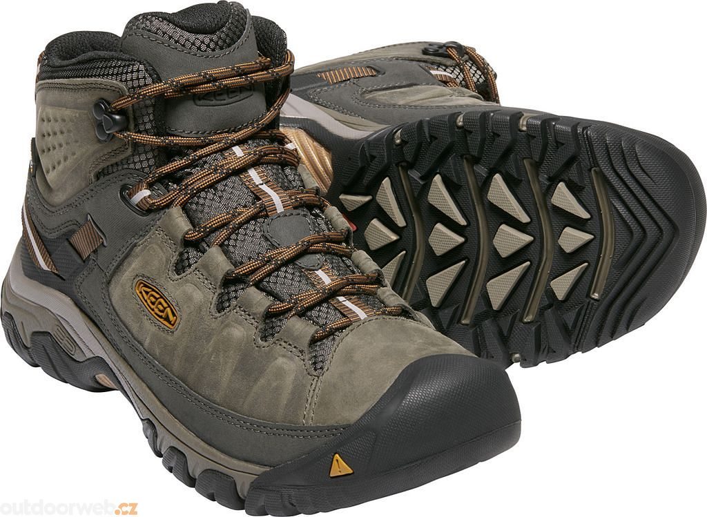 Outdoorweb.eu - TARGHEE III MID WP WIDE M, black olive/golden brown - men's  hiking boots - KEEN - 136.63 € - outdoorové oblečení a vybavení shop