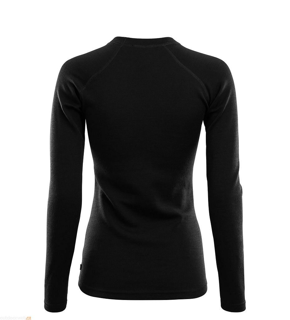  WarmWool Crew Neck shirt, Jet Black Woman - Women's thermal  shirt - ACLIMA - 56.88 € - outdoorové oblečení a vybavení shop