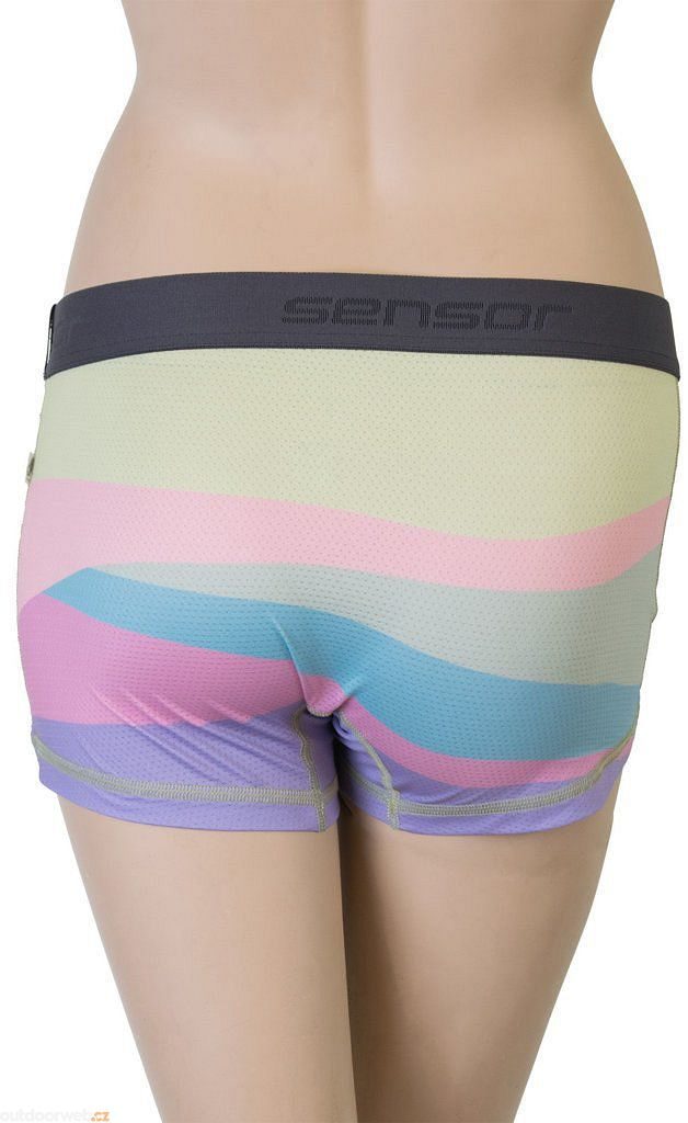 COOLMAX IMPRESS dámské kalhotky s nohavičkou sand/stripes - Funkční  kalhotky - SENSOR - 536 Kč