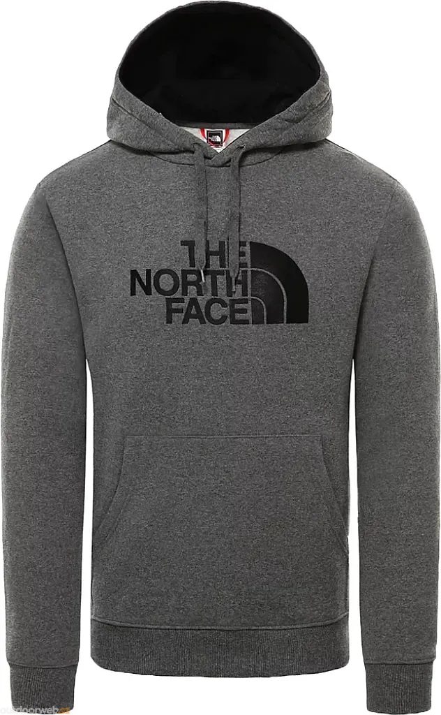 M DREW PEAK PLV HD, M. GREY HTR/BLACK - Men's sweatshirt - THE NORTH FACE -  62.83 €