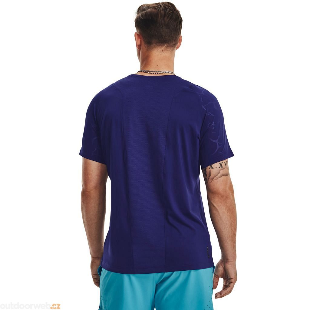  UA Rush Emboss SS, Blue - men's short sleeve t