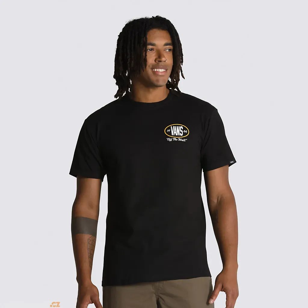 samling italiensk Ved TEAM PLAYER CHECKERBOARD SS TEE BLACK-OLD GOLD - men's t-shirt - VANS -  31.95 €