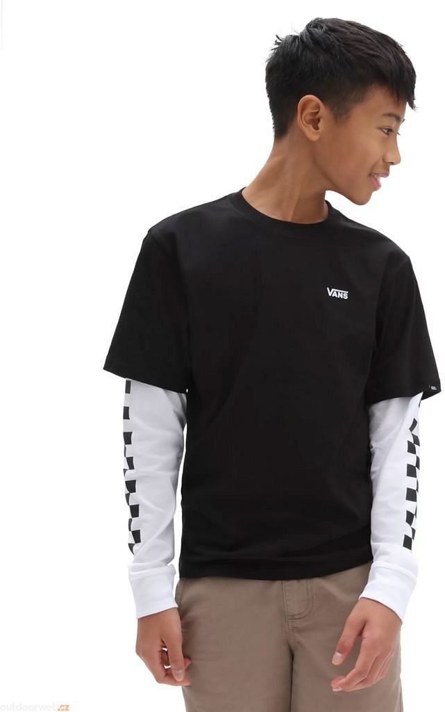 LONG CHECK TWOFER BOYS black-black - triko s dlouhým rukávem dětské - VANS  - 792 Kč
