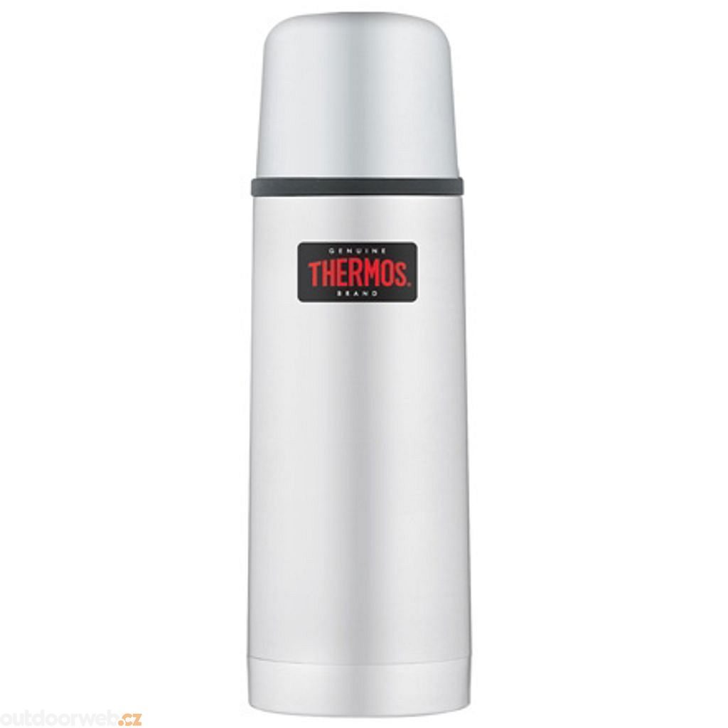 Thermos with push-button cap and cup 350 ml stainless steel - Stainless  steel vacuum insulated bottle - THERMOS - 23.84 €