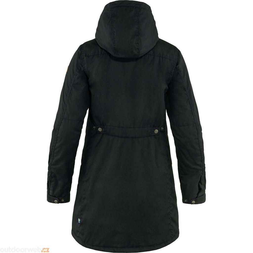  Kiruna Padded Parka W Black - outdor zateplená