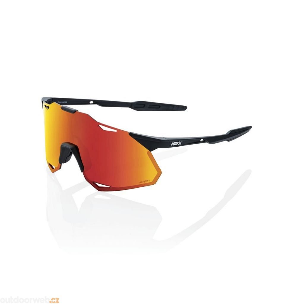HYPERCRAFT XS, Soft Tact Black - HiPER Red Multilayer Mirror Lens -  sluneční brýle - 100% - 159.09 €