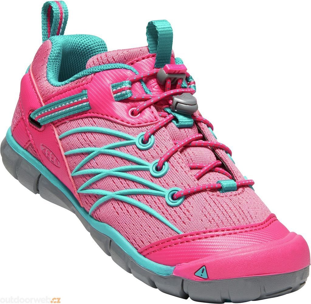 CHANDLER CNX Y bright pink/lake green - juniorské boty - KEEN - dětské -  turistická obuv, Turistika - 1 199 Kč