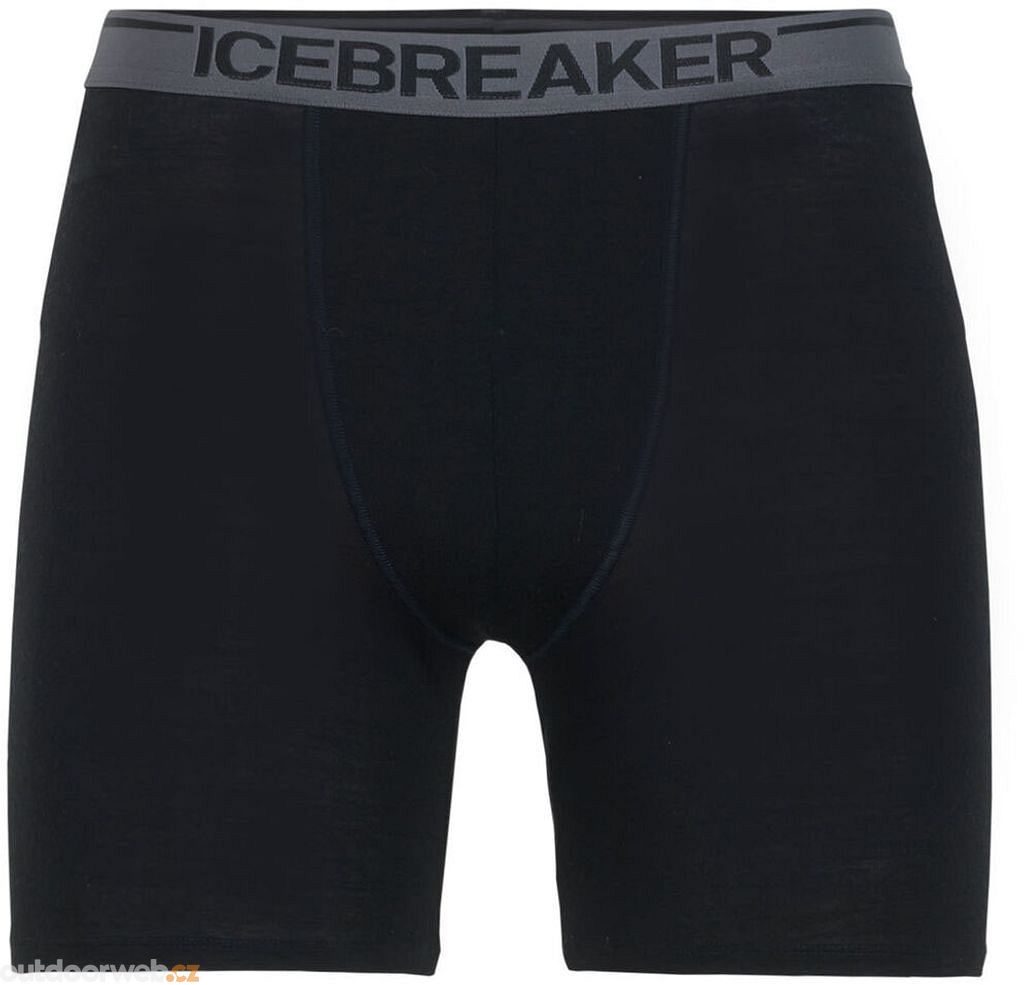 M Anatomica Long Boxers BLACK - spodní prádlo pánské - ICEBREAKER - 1 019 Kč