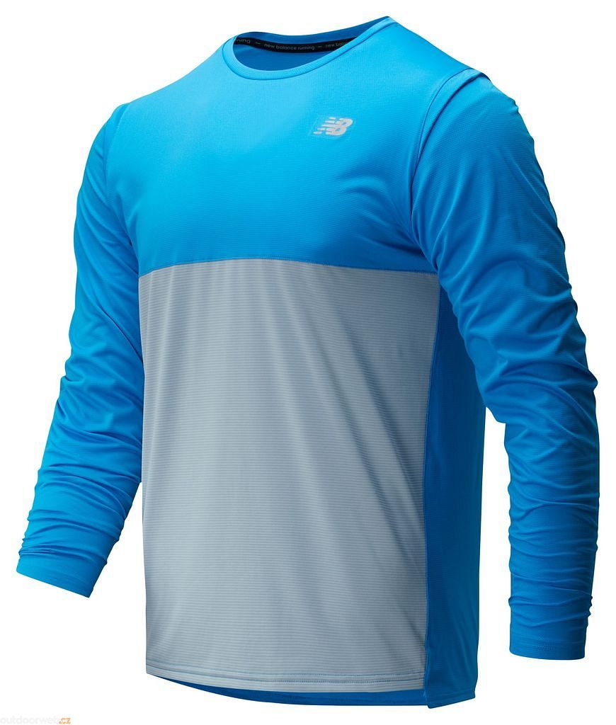 MT93182VSB ACCLERATE LS, modrá - běžecké tričko dlouhý rukávem pánské - NEW  BALANCE - 412 Kč