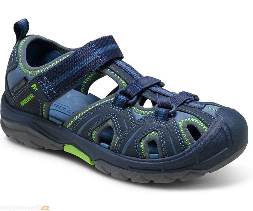 HIKER SANDAL, navy/green children's sandals - - €