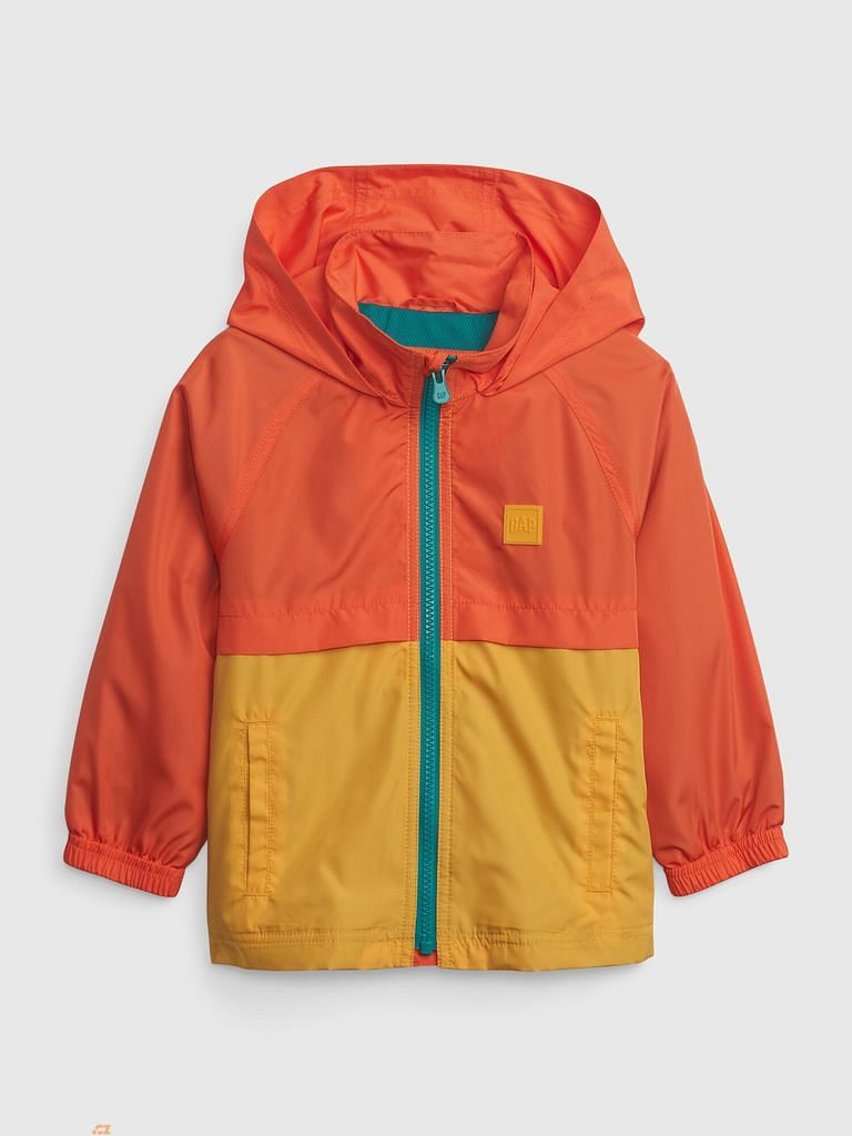581997-00 Dětská bunda na zip Oranžová - Dětská větruvzdorná bunda - GAP -  33.96 €