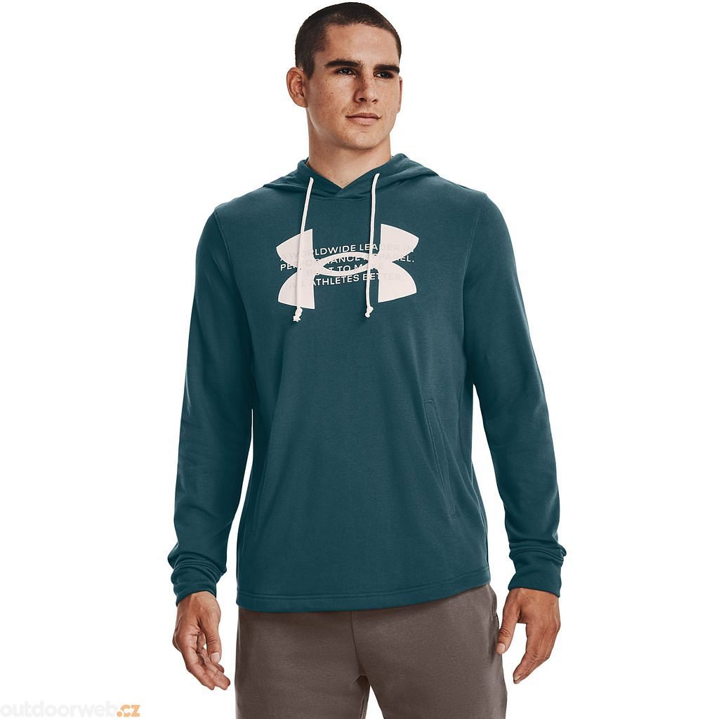 Outdoorweb.eu - UA Rival Terry Logo Hoodie, Green - men's sweatshirt - UNDER  ARMOUR - 41.45 € - outdoorové oblečení a vybavení shop