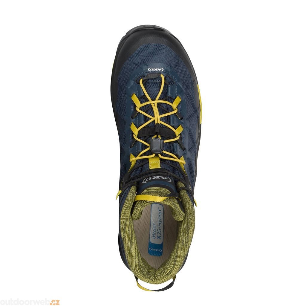 Outdoorweb.eu - ROCKET MID GTX Blue/Mustard - men's low hiking shoes - AKU  - 184.49 € - outdoorové oblečení a vybavení shop