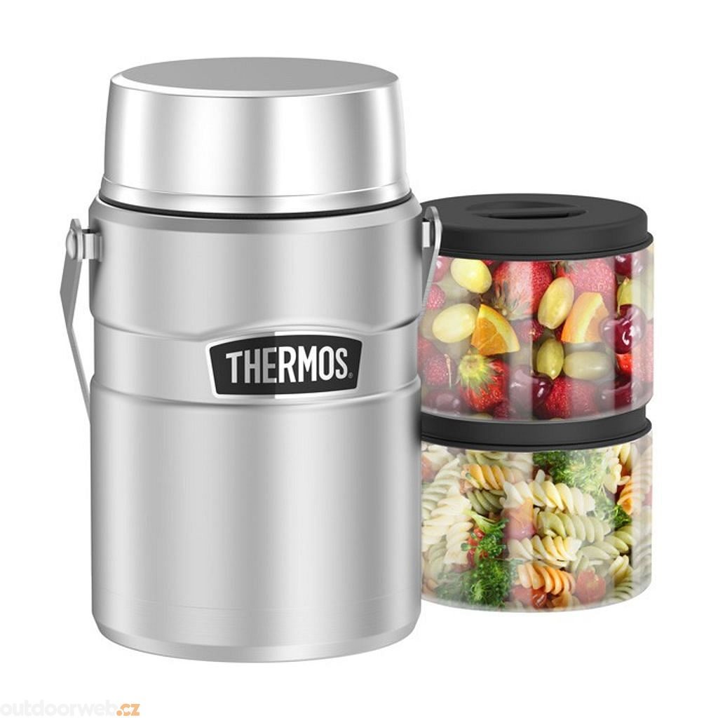  Stainless King 1390 ml - Stainless steel vacuum insulated  food carrier with two containers - THERMOS - 72.99 € - outdoorové oblečení  a vybavení shop