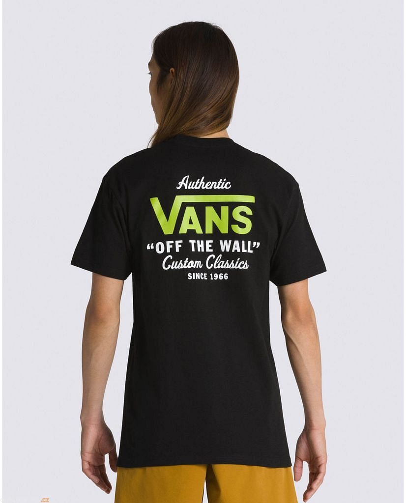 MN HOLDER ST CLASSIC, BLACK/LIME GREEN - men's t-shirt - VANS - 30.88 €