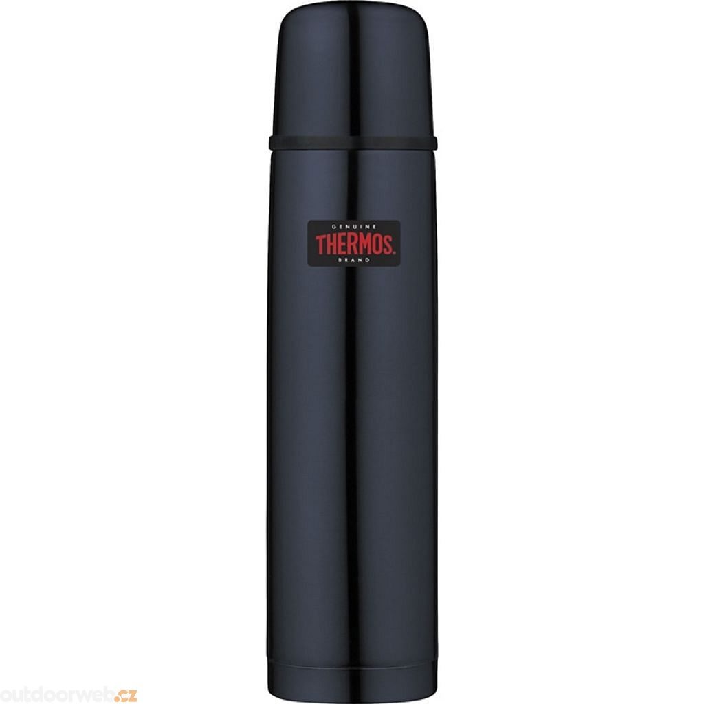 Thermos with button cap and cup 1000 ml dark blue - Stainless steel vacuum  insulated thermos - THERMOS - 34.03 €