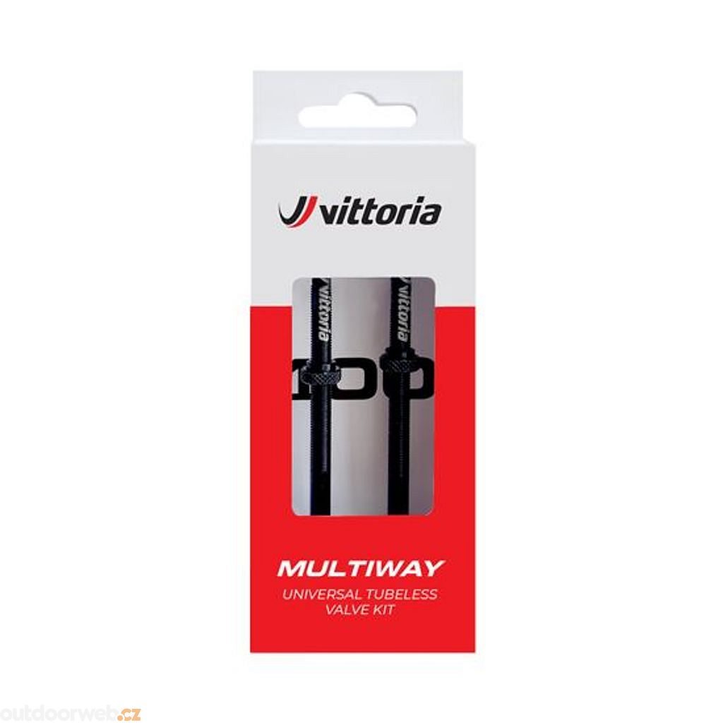  Multiway tubeless valve alloy black 60mm (2 pcs) - Valves -  VITTORIA - 21.63 € - outdoorové oblečení a vybavení shop