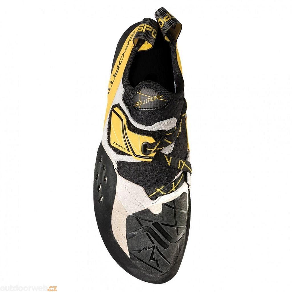 La Sportiva - Solution - Climbing shoes - White / Yellow | 34 (EU)