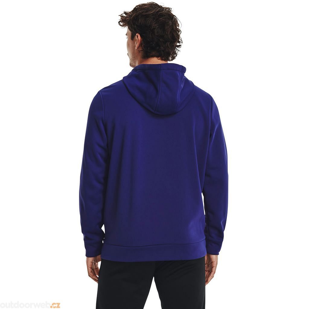  UA Armour Fleece Hoodie, Blue - men's sweatshirt
